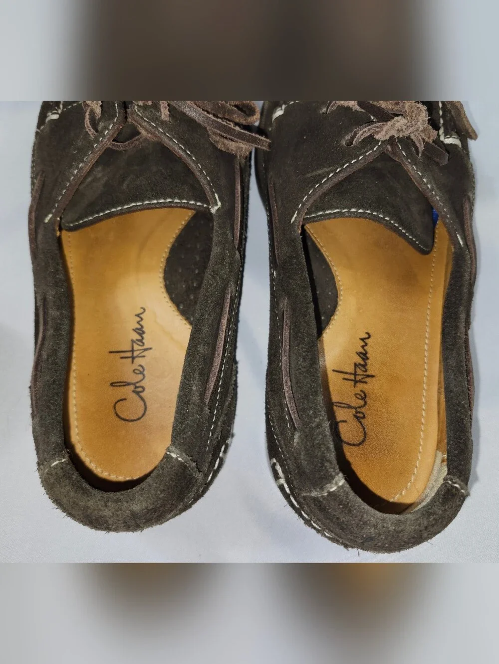 Cole Haan Men’s 8 M Brown Suede Moccasin Boat Shoes
